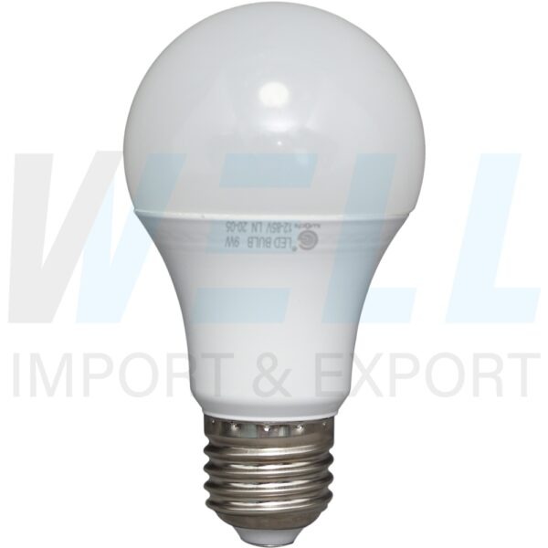 B-19-2 (Copy) หลอด BULB LED DC 12V 9W แสงเดย์ไลท์(ขาว) (B-19)