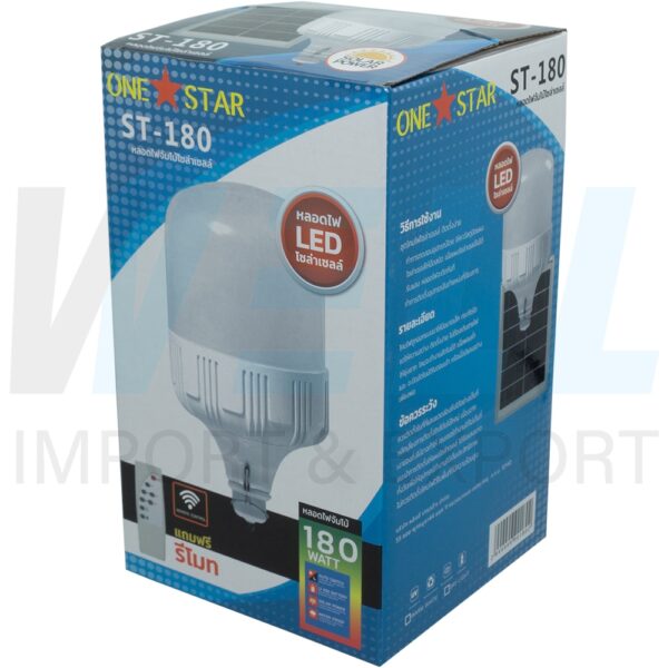B-38-1 (Copy) ชุดหลอดทรงกระบอก LED แสงเดย์ไลท์(ขาว) โซล่าเซลล์ (B-38)