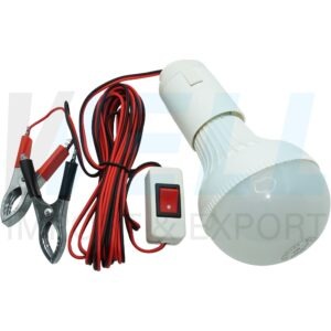 B-45-6 (Copy) หลอด BULB LED คีบแบต DC 12V 12W (B-45)