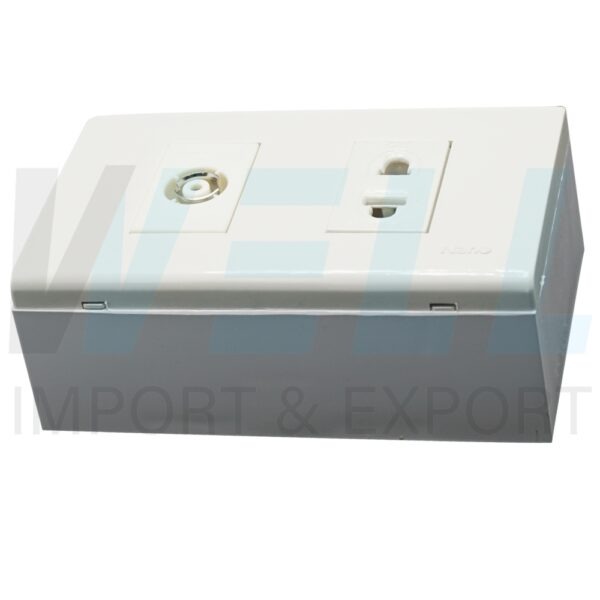 G-01-1 (Copy) บล็อกลอย ขนาด 2x4 นิ้ว พร้อม ปลั๊ก 1 ปลั๊กTV 1 (G-01)