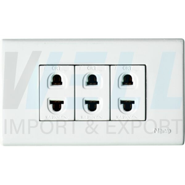 G-04-2 (Copy) บล็อกลอย ขนาด 2x4 นิ้ว พร้อม ปลั๊ก 3 ตัว (G-04)
