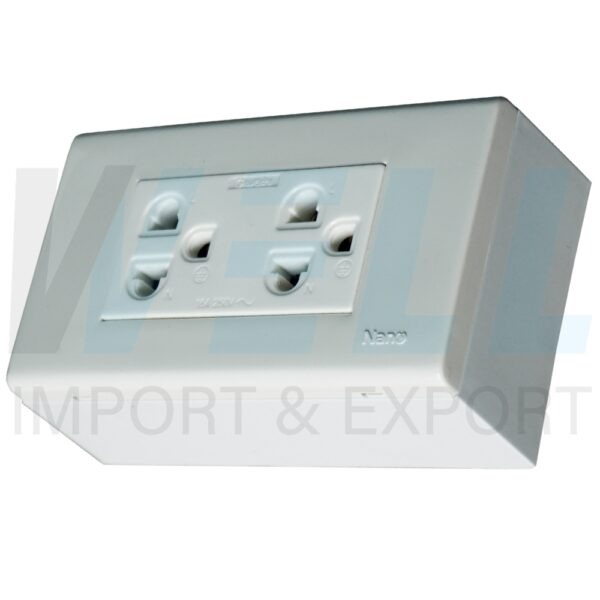 G-05-1 (Copy) บล็อกลอย ขนาด 2x4 นิ้ว พร้อม ปลั๊กกราวด์คู่ (G-05)