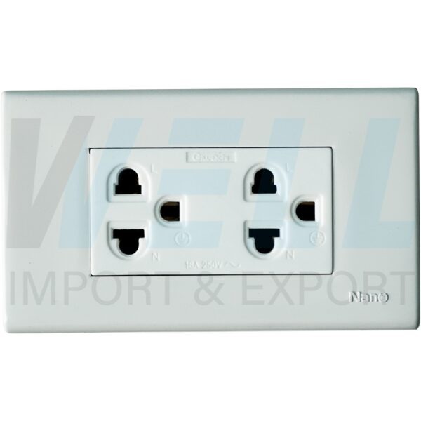 G-05-2 (Copy) บล็อกลอย ขนาด 2x4 นิ้ว พร้อม ปลั๊กกราวด์คู่ (G-05)