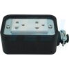 บล็อกยาง ขนาด 2x4 นิ้ว พร้อม ปลั๊กกราวด์คู่ (G-25)