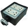G-26-2 (Copy) บล็อกยาง ขนาด 4x4 นิ้ว พร้อม ปลั๊กกราวด์คู่ (G-26)
