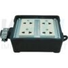 G-26-3 (Copy) บล็อกยาง ขนาด 4x4 นิ้ว พร้อม ปลั๊กกราวด์คู่ (G-26)