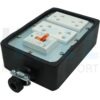 G-27-1 (Copy) บล็อกยาง ขนาด 4x6 นิ้ว พร้อม เซฟตี้เบรกเกอร์ 1 ตัว ปลั๊กกราวด์คู่ 2 ตัว (G-27) (ปลั๊กคละรุ่น เสียบสายและขันน็อต)
