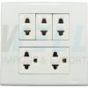 G-35-2 (Copy) บล็อกลอย ประกอบ ขนาด 4x4 นิ้ว พร้อม ปลั๊ก 3 ตัว ปลั๊กกราวด์คู่ 1 ตัว (G-35)