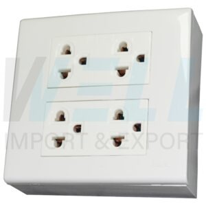 G-36-1 (Copy) บล็อกลอย ประกอบ ขนาด 4x4 นิ้ว พร้อม ปลั๊กกราวด์คู่ 2 ตัว (G-36)