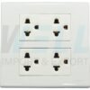 G-36-2 (Copy) บล็อกลอย ประกอบ ขนาด 4x4 นิ้ว พร้อม ปลั๊กกราวด์คู่ 2 ตัว (G-36)