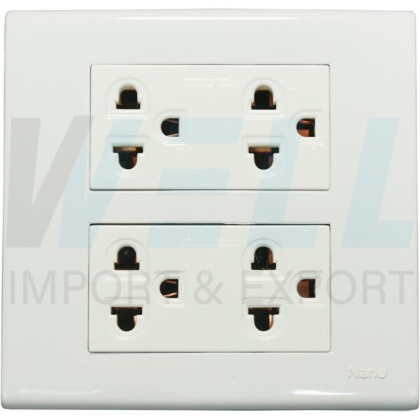 G-36-2 (Copy) บล็อกลอย ประกอบ ขนาด 4x4 นิ้ว พร้อม ปลั๊กกราวด์คู่ 2 ตัว (G-36)