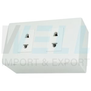 G-41-1 (Copy) บล็อกลอย ขนาด 2x4 นิ้ว พร้อม ปลั๊กเดี่ยว 2 ตัว (G-41)