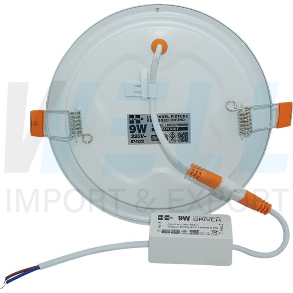 โคมพาแนล LED กลม 9W HI-TEK (I-19)