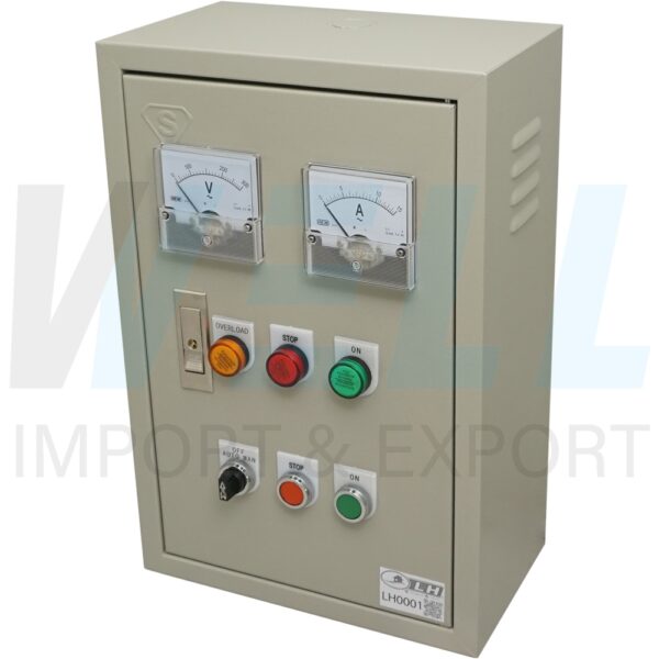 LH0001 ตู้ควบคุมมอเตอร์ 220V 3Hp ใช้งานรวมกับลูกลอยไฟฟ้า รุ่นเข็ม V, A
