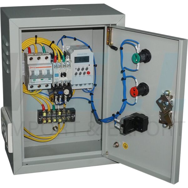 LH0004 ตู้ควบคุม 380V 4สาย 3Hp ตั้งเวลา 16โปรแกรม สั่งเปิด-ปิด