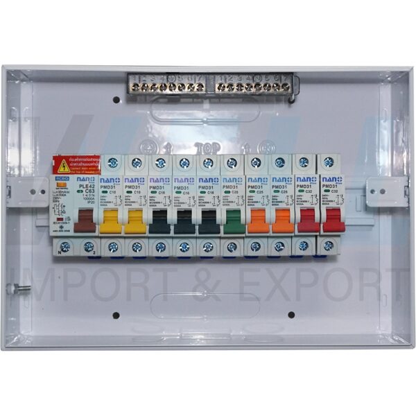 ตู้คอนซูมเมอร์ 10 ช่อง + MAIN RCBO (กันดูด) (M-08)