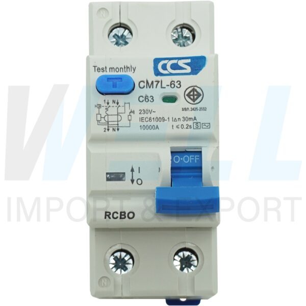 เมน กันดูด 63A 2Pole CCS (M-13)