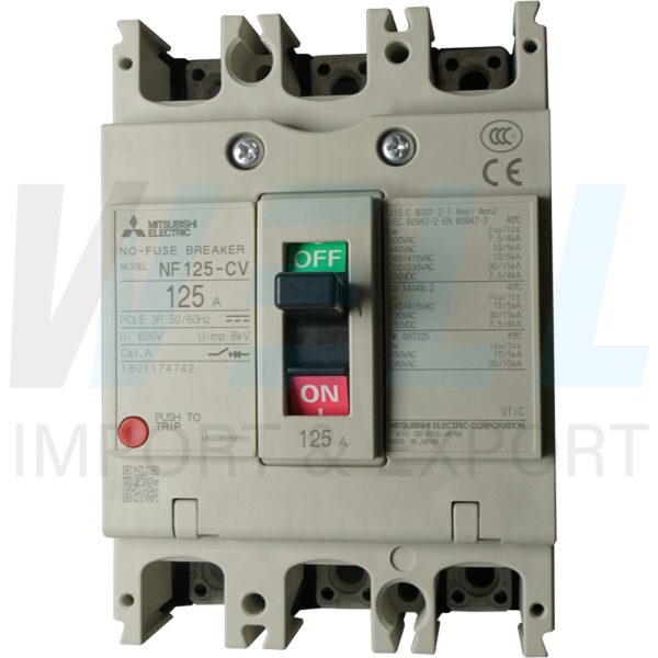 (Mitsubishi)-NF125-CV-3P-125A-3 (Copy) เบรกเกอร์ NF125 CV 3P Mitsubishi
