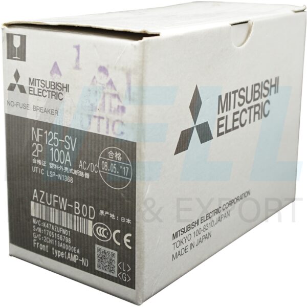 (Mitsubishi)-NF125-SV-2P-100A-7 (Copy) เบรกเกอร์ NF125 SV 2P 100A Mitsubishi