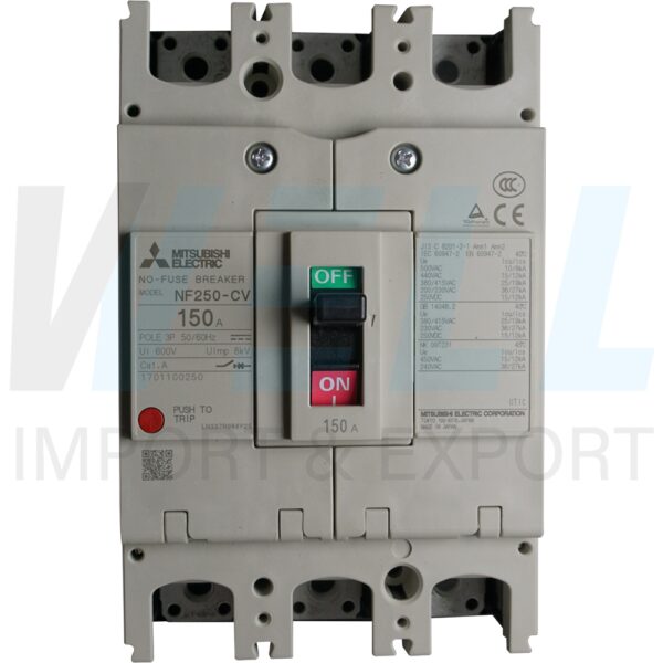(Mitsubishi)-NF250-CV-3P-150A-5 (Copy) เบรกเกอร์ NF250 CV 3P Mitsubishi