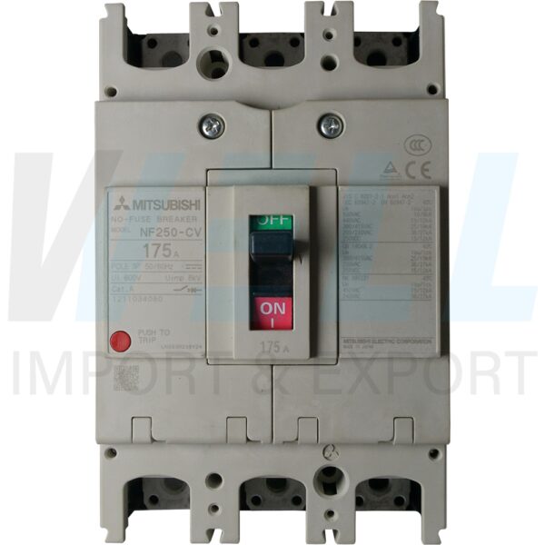 (Mitsubishi)-NF250-CV-3P-175A-3 (Copy) เบรกเกอร์ NF250 CV 3P Mitsubishi