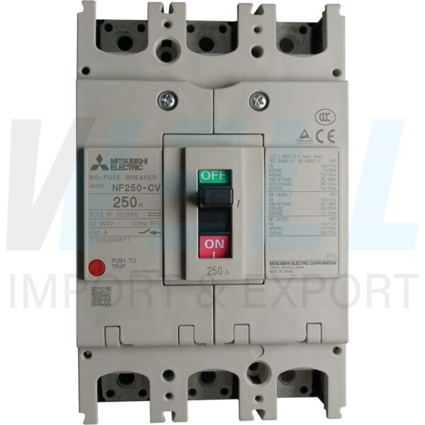 (Mitsubishi)-NF250-CV-3P-250A-4 (Copy) เบรกเกอร์ NF250 CV 3P Mitsubishi