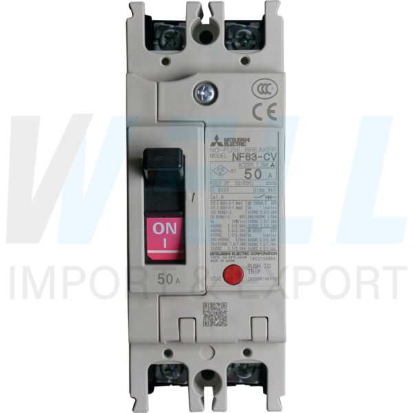 (Mitsubishi)-NF63-CV-2P-50A-5 (Copy) เบรกเกอร์ NF63 CV 2P Mitsubishi