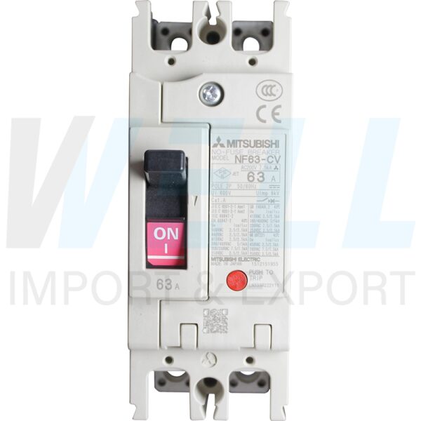 (Mitsubishi)-NF63-CV-2P-63A-3 (Copy) เบรกเกอร์ NF63 CV 2P Mitsubishi