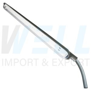 โคม ถนน 2x36W พร้อม อุปกรณ์ ติดตั้ง ขาเหล็ก และ ฐานยึด (โคมเปล่า) (P-02)
