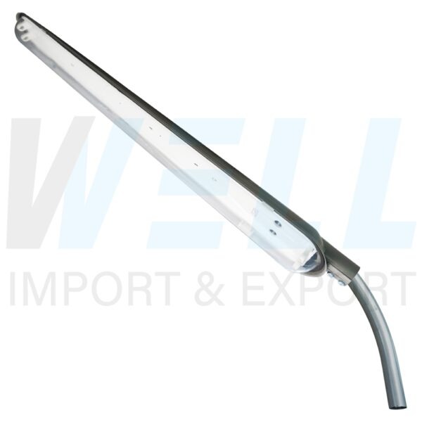 โคม ถนน 2x36W พร้อม อุปกรณ์ ติดตั้ง ขาเหล็ก และ ฐานยึด (โคมเปล่า) (P-02)