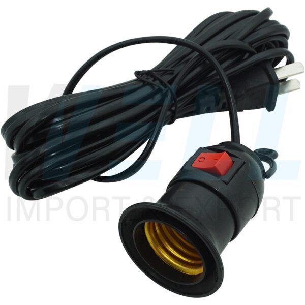 R-11-3 (Copy) ขั้ว ห้อย E27 มีสวิตซ์ พร้อมสาย AC 220V (R-11)