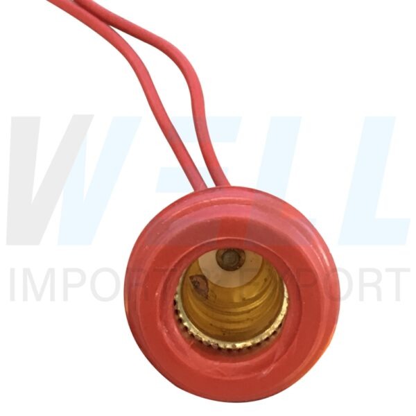 R-15-3 (Copy) ขั้ว E12 กันน้ำ สีแดง (R-15)