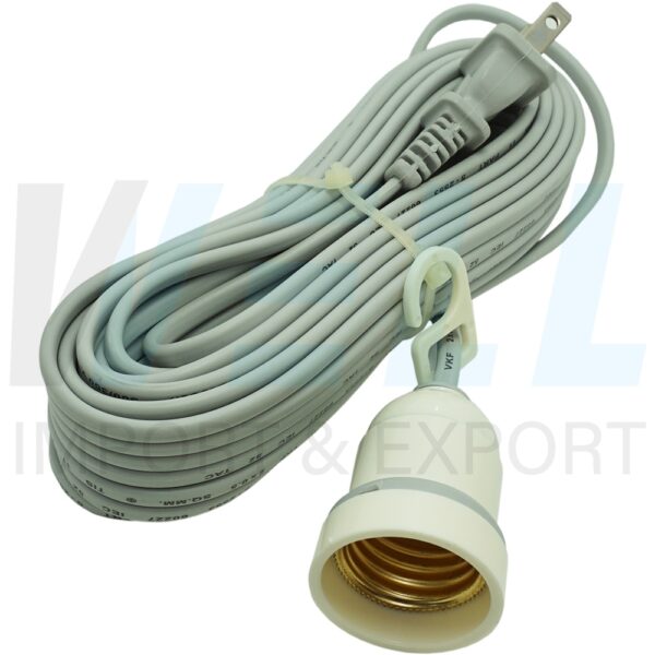 R-32-3 (Copy) ขั้วเกลียว E27 พร้อม สายไฟ 10 เมตร LC-108 (R-32)