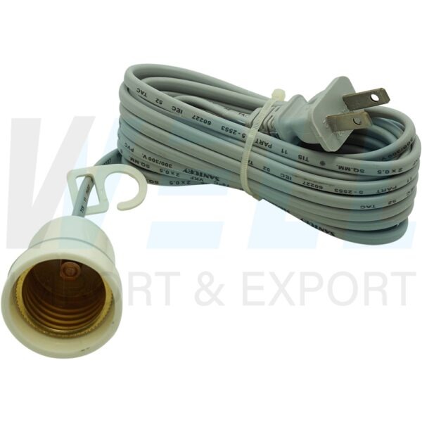 R-32-7 (Copy) ขั้วเกลียว E27 พร้อม สายไฟ 5 เมตร LC-168 (R-32)