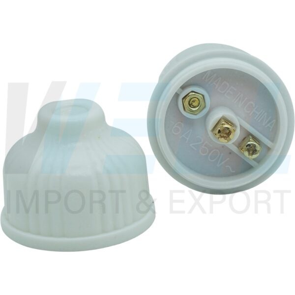 R-42-4 (Copy) ขั้วเกลียว E27 สีขาว (แพ็ค 2 ตัว) (R-42)