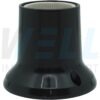 R-45-2 (Copy) ขั้วกระเบื้อง E27 หุ้มพลาสติก สีดำ (R-45)