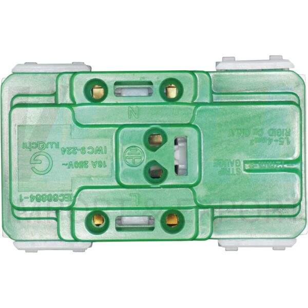 S-06-3 (Copy) เต้ารับ กราวด์คู่ ใช้คู่กับ หน้ากาก รุ่นใหม่ (S-06)