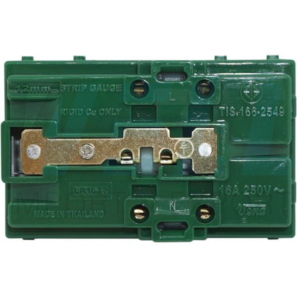 S-11-4 (Copy) เต้ารับ กราวด์คู่ ปลั๊ก กราวด์คู่ รุ่นใหม่ แบบสปริงล็อค (S-11)