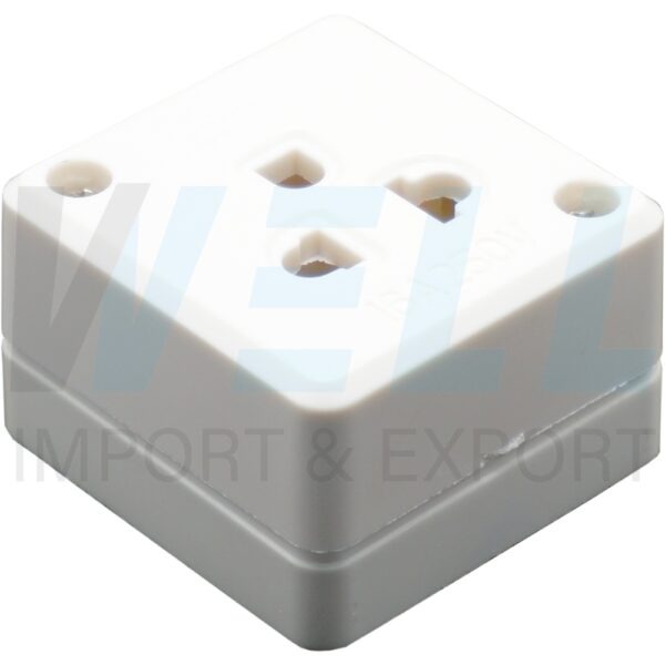 S-18-1 (Copy) เต้ารับ กราวด์เดี่ยว ลอย (แพ็ค 1 ตัว) (S-18)