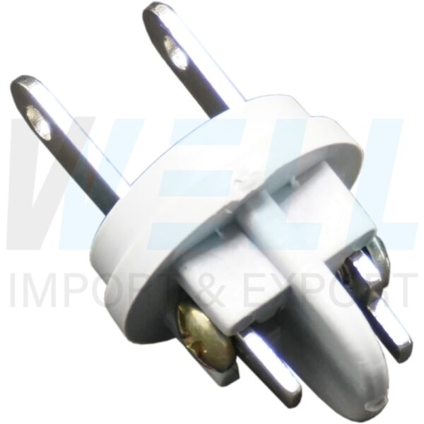 S-25-2 (Copy) ปลั๊ก ยาง ตัวผู้ ขาแบน (แพ็ค 2 ตัว) (S-25)