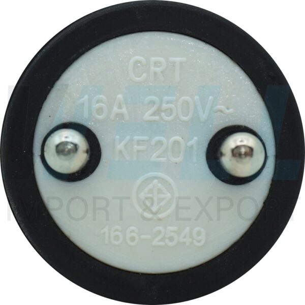 S-26-5 (Copy) ปลั๊ก ยาง พาวเวอร์ ตัวผู้ 2 ขา กลม (S-26)