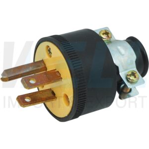 S-33-1 (Copy) ปลั๊กยาง ตัวผู้ 3 ขา (S-33)