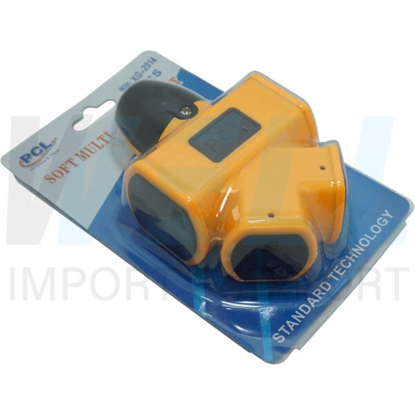 ปลั๊ก 4 ช่อง สีเหลือง (S-38) + PCL