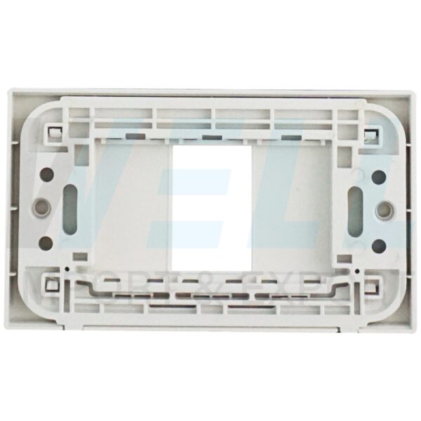 U-03-3 (Copy) หน้ากาก สวิตซ์ - ปลั๊ก ขอบเหลี่ยม สีขาว (แพ็ค 1 ชิ้น) (U-03)