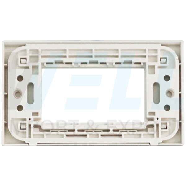 U-03-9 (Copy) หน้ากาก สวิตซ์ - ปลั๊ก ขอบเหลี่ยม สีขาว (แพ็ค 1 ชิ้น) (U-03)