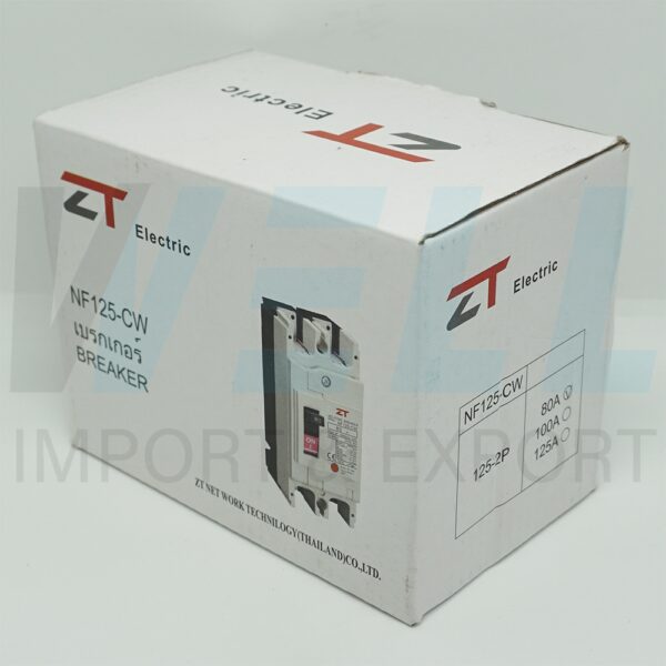 (ZT)-NF125-CW-2P-125A-1 (Copy) เมน เบรกเกอร์ NF-125-CW 2P 80A ZT Electric