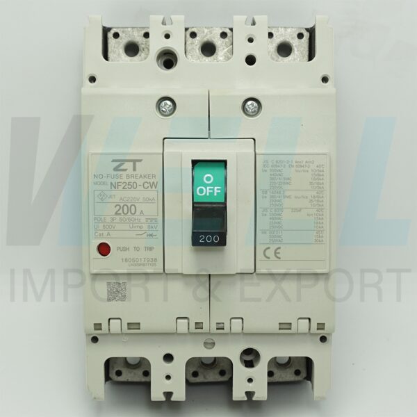 (ZT)-NF250-CW-3P-200A-3 (Copy) เมน เบรกเกอร์ NF-250-CW 3P 200A ZT Electric