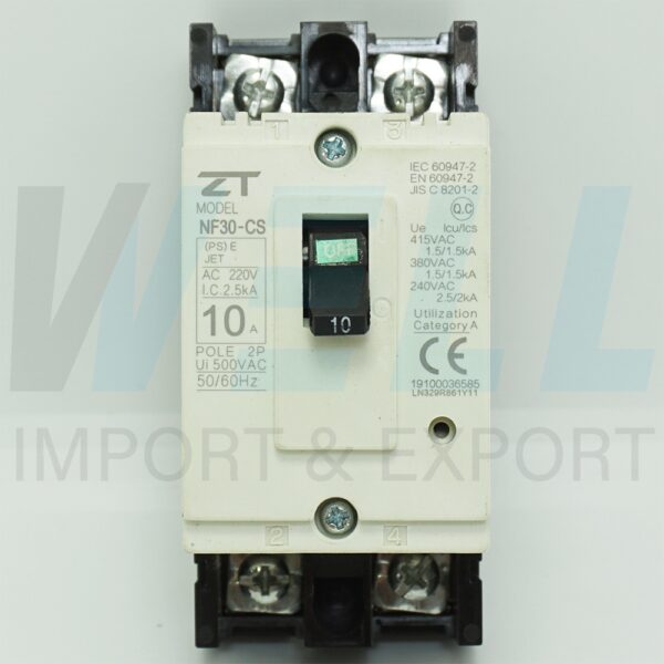 (ZT)-NF30-CS-2P-10A-3 (Copy) เมน เบรกเกอร์ NF-30-CS 2P 10A ZT Electric