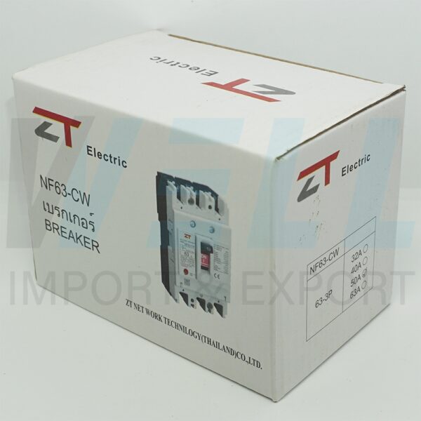 (ZT)-NF63-CW-3P-50A-1 (Copy) เมน เบรกเกอร์ NF-63-CW 3P 50A ZT Electric